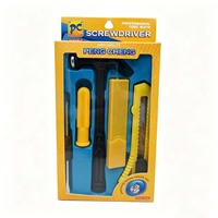 Ensemble d'outils à main G808, Kits d'outils à main, Tournevis, Couteau, Brosse, Pince, Marteau, Ruban adhésif, Produit à 1 $, Série 1$ Matériel et Outils