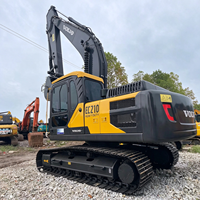 Excavatrice sur chenilles Volvo EC210 d'occasion, 21 tonnes, modèle 2022, 100% origine Suède, moteur, boîte de vitesses, roulement, pompe