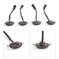 Luces LED para Parrilla de Coche, Luces de Circulación Diurna Universales para Vehículos Todoterreno, Camionetas, Modificación Frontal, Luces Amarillas Pequeñas
