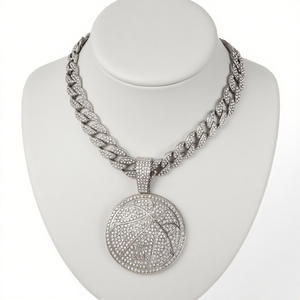 NL2272 <span class=keywords><strong>sono</strong></span> <span class=keywords><strong>tornato</strong></span> ciondolo con collana a catena cubana Hip-Hop da uomo nuovo modello rotondo <span class=keywords><strong>sono</strong></span> <span class=keywords><strong>tornato</strong></span> fascino - Product Image 2