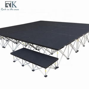 Scène mobile carrée mobile pliable de plate-forme d'étape d'étape d'événement d'installation facile de concert extérieur - Product Image 6