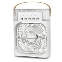 Mini ventilateur USB en plastique, 3 vitesses, humidificateur à brume d'eau, veilleuse, purificateur d'air, économie d'énergie, portable pour hôtel