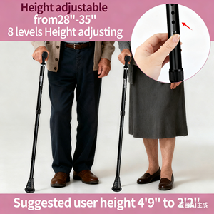 Bastone da Passeggio - Pieghevole, Regolabile, Richiudibile per <span class=keywords><strong>Uomini</strong></span> e Donne, con Punta Rinforzata per <span class=keywords><strong>Tutti</strong></span> i Terreni - Product Image 6