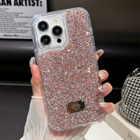 Nouvelle arrivée 3 in1 Gradient paillettes mode esthétique antichoc coque de téléphone Tecno spark go 2024 20pro