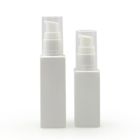 Flacon pompe carré blanc personnalisé de 80 ml pour lotion, sérum, désinfectant pour les mains, lait corporel, fond de teint, crème pour le visage, crème BB