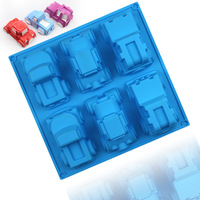 Moule en silicone HY pour enfants, thème voiture, pour chocolat, glaçons, pâtisserie DIY, bonbons, gelée, savon, bougies, plâtre, outils de pâtisserie