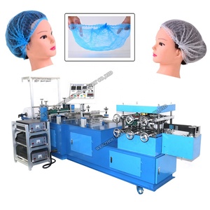 High speed non woven and plastic fully automatic bouffant cap machine strip shower caps sealing machine