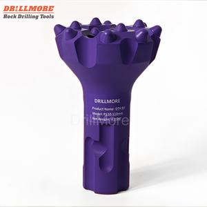 مثقاب DTH من تصميم DrillMore الروسي، مقاس 130-130 مم، من الفولاذ الكربوني، أداة حفر متينة مصنوعة بالطرق، لتعدين الفحم، يعمل بضغط هواء منخفض/عالي - Product Image 3
