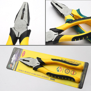 Cisaille à fil industrielle en acier à haute teneur en carbone, lame dentelée, pince diagonale de 8 pouces pour la coupe de fils et de câbles - Product Image 4