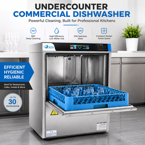 Lavavajillas Comercial Empotrable de Alta Temperatura con Desinfección por Agua Caliente para Hoteles y Cantinas, Elimina el 99.9% de las Bacterias - Product Image 4