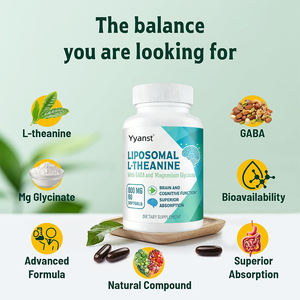 Prix usine OEM/ODM L-Théanine avec GABA pour les fonctions cérébrales et cognitives, aide au sommeil, capsule molle faible en glucides et en sucre - Product Image 4