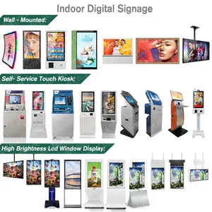 Smart Touch Screen LCD Digital Signage e visualizza pubblicità gioco attrezzature appese Digital Signage Video Player