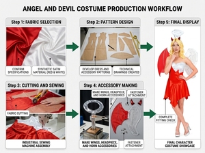 Devil Dark Angel Adult Halloween Party Costume Cosplay Set para películas de TV y accesorios de escenario Disfraces para disfraces de juegos - Product Image 2