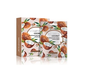 Masque facial en feuille MOND'SUB à l'acide hyaluronique de noix de coco, beauté naturelle, anti-rides, hydratant, blanchissant, soin de la peau - Product Image 3