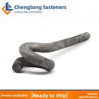 Fabricants en stock en Chine : Boulons et vis à crochet en queue de cochon de forme spéciale en acier titane, modèles personnalisés bidirectionnels, échantillons