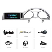 Écran de tableau de bord 10,25 pouces Snapdragon 665 8 cœurs Android 14 pour lecteur GPS CarPlay sans fil + filaire 1 an pour Audi Q7 2006-2015