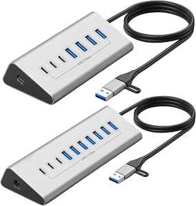 Adaptador Multipuerto USB C 7 en 1 con Carcasa <span class=keywords><strong>de</strong></span> Aluminio Portátil, con HDMI 4K, Carga PD, Ethernet Gigabit, Estación <span class=keywords><strong>de</strong></span> Acoplamiento para Laptop - Product Image 1