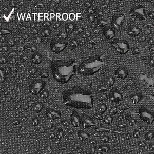 Funda para Bote Jon 600D, Resistente al Viento, Impermeable, Remolcable, de Alta Resistencia, Protección UV para Exteriores, 12', 14', 16', 18', Negra - Product Image 3