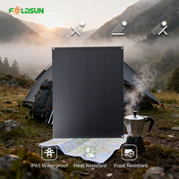Panneau solaire PERC PET Foldsun personnalisé pour caméra de sécurité, haute efficacité 22,4 %, non standard 18 V 3,5 W pour module d'alimentation