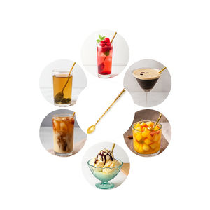 Cuillère à bar en acier inoxydable de qualité supérieure avec extrémité lestée pour mélanger les cocktails - Product Image 3