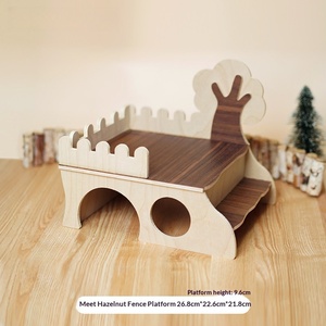 Grande cachette pour hamster en bois massif, écologique, avec un design résistant aux morsures - Product Image 4