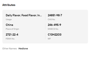 Methyl Dihydrojasmonate MDJ 99,99% pour parfum - Product Image 6