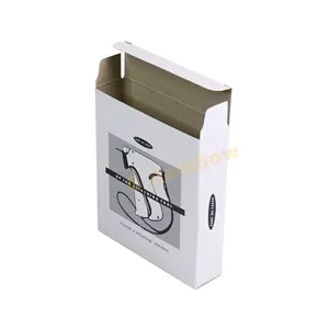 Biodegradável Ondulado Tagging Gun 2 tuck End Folding Carton Box Custom Reciclar Em Linha Reta Tuck Embalagem Caixas De Papel