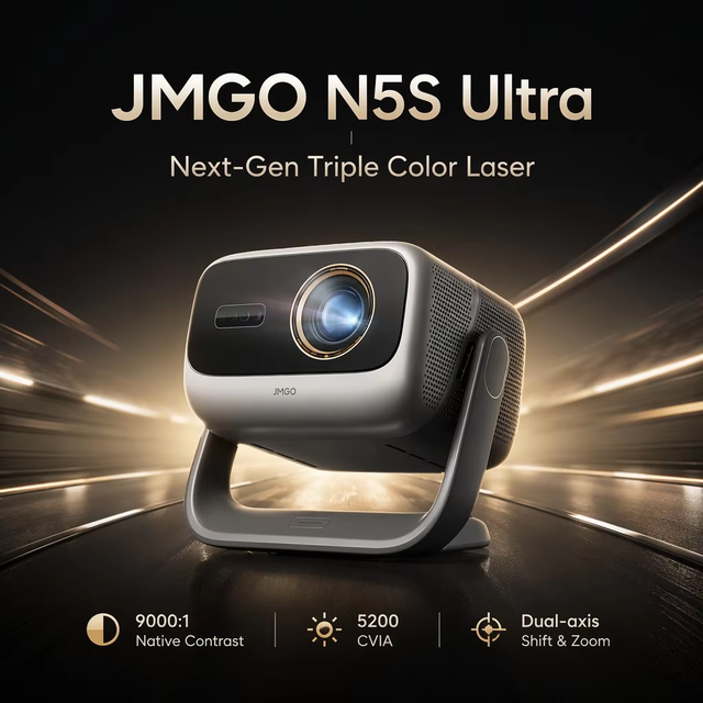 N5s Ultra 4K Triple Laser Projector 5200 CVIA High Brightness Smart Laser TV Native 4K Home Theater 3D IMAX Optical Zoom