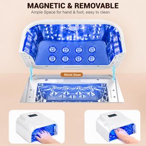 New Arrival 108W High Power Professionals Led Gel Dryer <b>Nail</b> Lamp Customizable Salon <b>Equipment</b> Metal <b>Nail</b> with Fan - Product Image 4