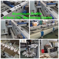 Machine CNC 4 axes pour profilés en aluminium avec système CNC Han's, prise en charge de l'importation de la programmation UG/CAD/CAM