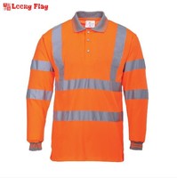 Chemise de sécurité unisexe à manches longues verte, vêtements de travail haute visibilité, matière polyester respirante, impression sérigraphique réfléchissante