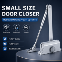 Ferme-porte hydraulique compact avec fonction d'ouverture à 90 degrés pour portes intérieures en bois de chambre, bureau et appartement