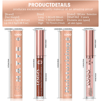 RONGZE OEM ODM Rouge à lèvres liquide mat 18 couleurs Imperméable Anti-bavure Non transférable Longue durée Haute pigmentation Gloss à lèvres personnalisé