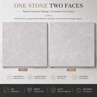 Carrelage en porcelaine poli effet marbre 800x800mm, aspect pierre double face, pour sol et mur commercial