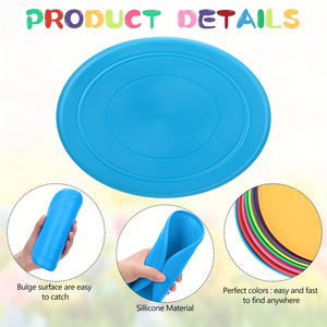2025 tùy chỉnh in logo Vòng bán buôn thể thao đĩa Dog Pet quạt gấp bay đĩa frisbees với Pocket - Product Image 3