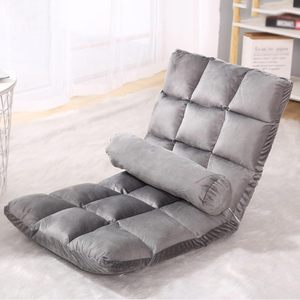 Eighteen Squares Design Bean Bag Sofa Lazy Folding Tatami Single <b>Small</b> Leisure Chair with Bay Window for Home or Office - Product Image 1