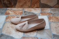 Ballerines à enfiler Moroccan Soul - Cuir souple couleur tannée Fabriqué en MA