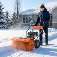 Machine à déneiger avec tête de souffleur à neige et lame à neige en option pour terminal de camions