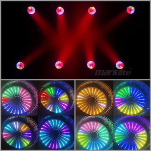 ไฟส่องเวทีแบบเคลื่อนที่ Beam 150 LED Beam Wash Fresnel กำลังไฟ 150W RGB พร้อมเอฟเฟกต์วงแหวน สำหรับงานดีเจ ดิสโก้ ปาร์ตี้ งานแต่งงาน - Product Image 6