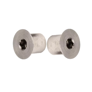 Insert de filetage autobloquant personnalisable en acier inoxydable 316 à tête plate interne et trou hexagonal inversé à denture complète - Product Image 4