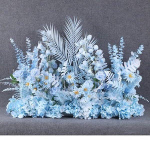 Vente en gros fausses fleurs bleues fleurs artificielles de haute qualité pour la décoration intérieure fleurs au toucher réel - Product Image 3