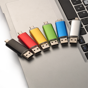 Myemuun Paquete de 2 Unidades Flash USB 2.0 y Tipo-C de 128 <span class=keywords><strong>GB</strong></span> 2 en 1 |   Unidad de Memoria USB de Doble Interfaz (Negra + Azul) - Product Image 3