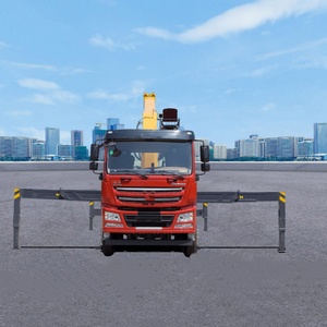 Xe tải gắn máy xây dựng cần cẩu container Side loader Trailer với hộp số bơm mang bánh răng thành phần cốt lõi - Product Image 3