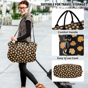 High Quality Puakenikeni Print Custom Design Travel 2PCS <b>Suitcase</b> Travel <b>Storage</b> Set Bag Hawaiian Luggage Organizers for Women - Product Image 6