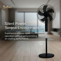 Ventilateur de refroidissement à air en plastique à commande mécanique, 16/18 pouces, fonction oscillante, silencieux, ventilateur électrique pour extérieur
