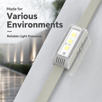 3 Luces LED RGBW para Exteriores, Compatibles con DIALux, Cuerpo de PC, IP67, 3 Años de Garantía, Blanco Cálido, Rojo, Verde