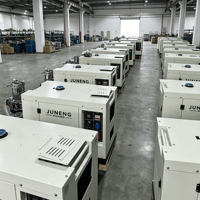 9kW 10kW 11kW 15kW 16kW 18kW Einphasiger Luftgekühlter Generator mit ATS 25kVA Geräuscharmer Dieselgenerator für den Außenbereich