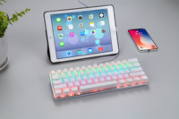 Keyboard Mini Mekanik Punk Vintage 60 Tuts Antarmuka USB 61 Tombol ABS RGB LED Backlit Baru Gaya Cherry/Gateron Axis untuk Tablet Gaming