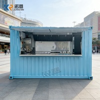 Kiosque alimentaire pop-up compact et économique pour hôtels : snack-bar, pâtisserie, café, mini-bar à cocktails