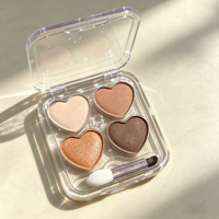 Palette de fards à paupières personnalisée LSFAIRY ES175, 4 couleurs violettes